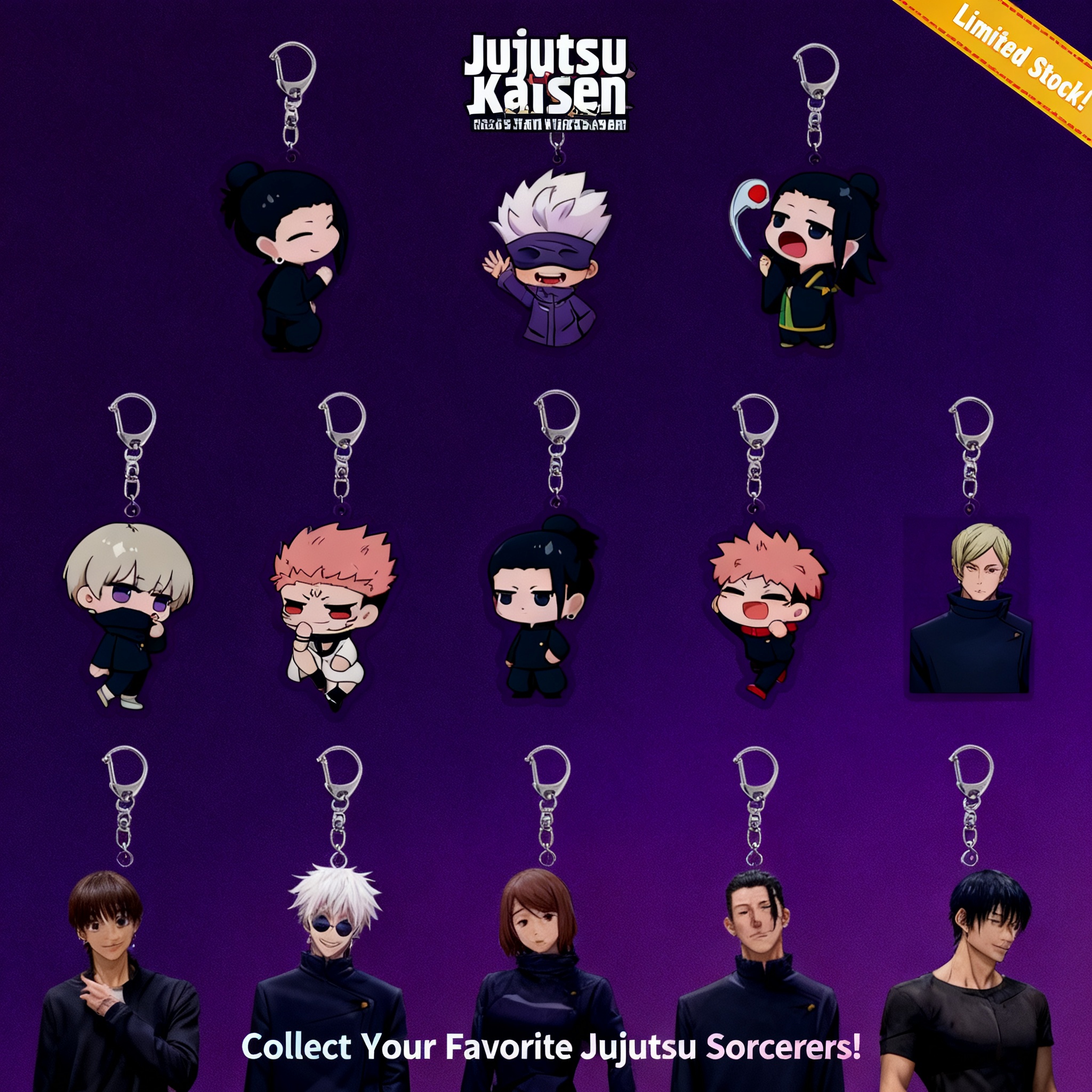 Anime Merchandise Keychains - Anime Backpack Keychain Jujutsu Kaisen Acrylic