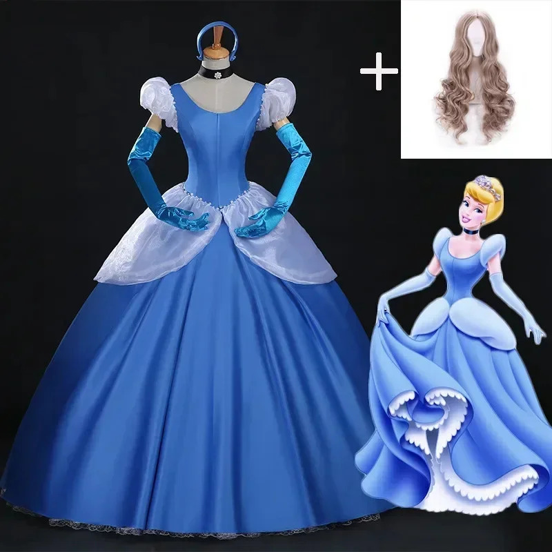 Anime Girl Merchandise - 2020 Cinderella cosplay adult Blue Cinderella
