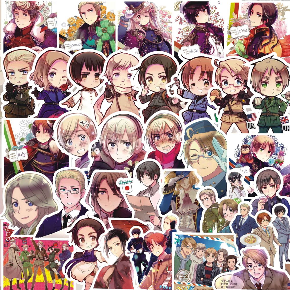 Sticker Sheet Set - 1 Pack Anime Sticker Axis Powers