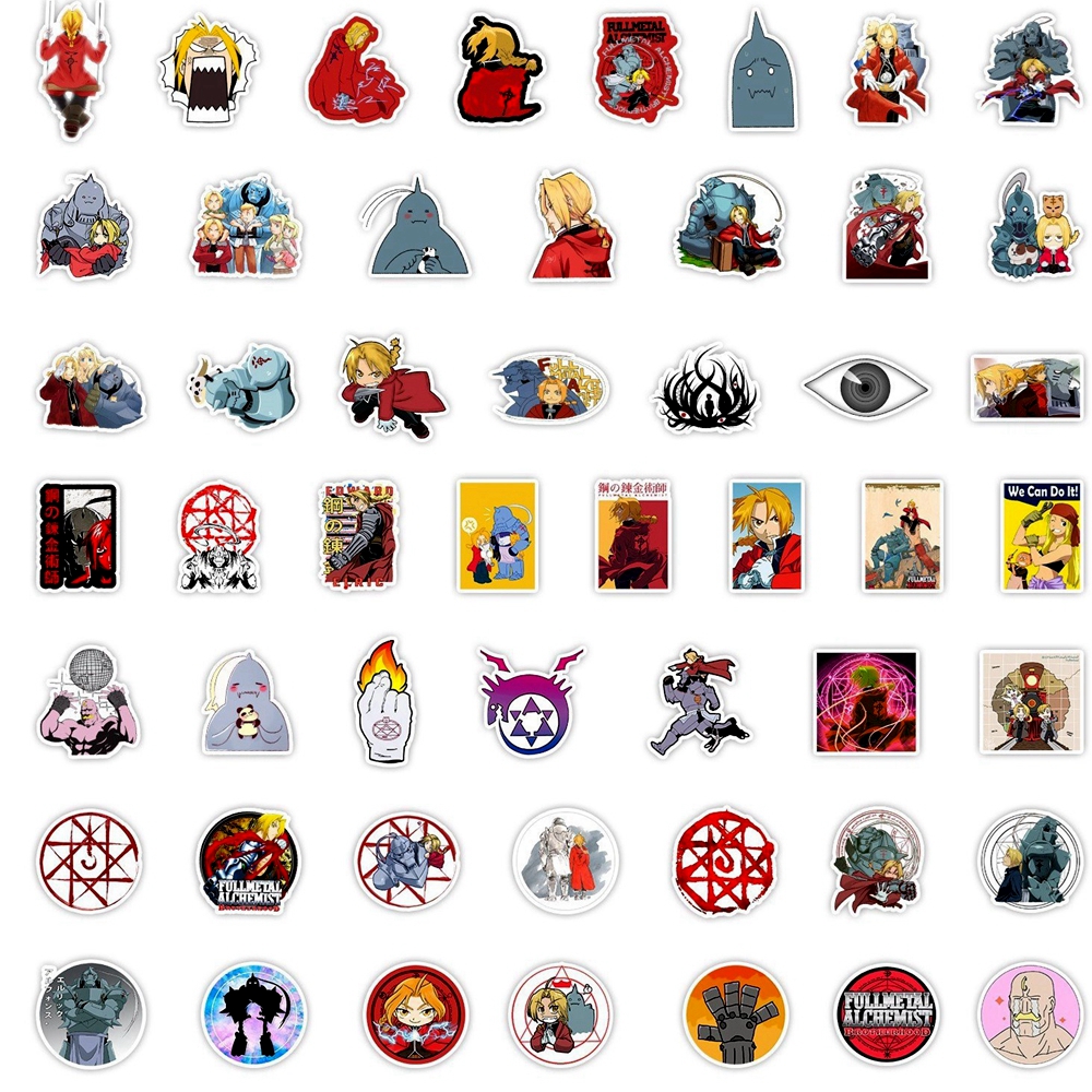 1 Pack Anime Sticker Fullmetal - Sticker Sheet Set avaliação e preço