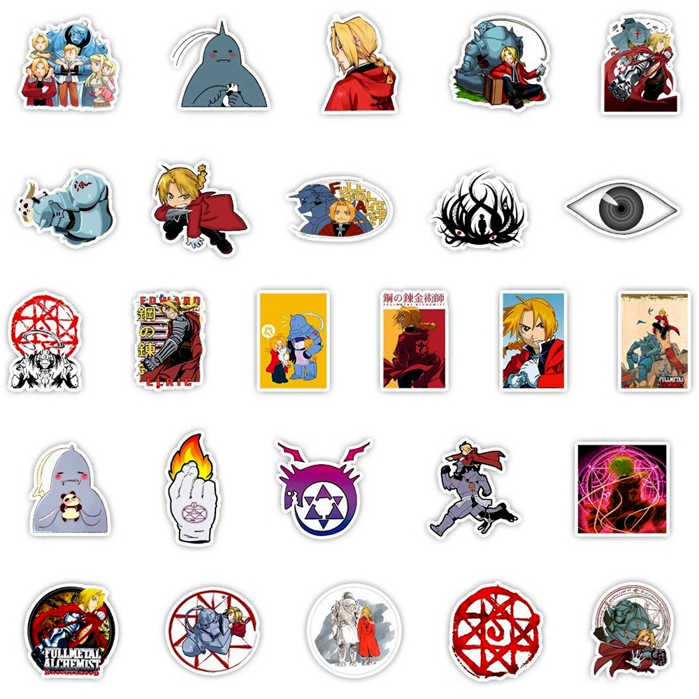 1 Pack Anime Sticker Fullmetal - Sticker Sheet Set avaliação e preço