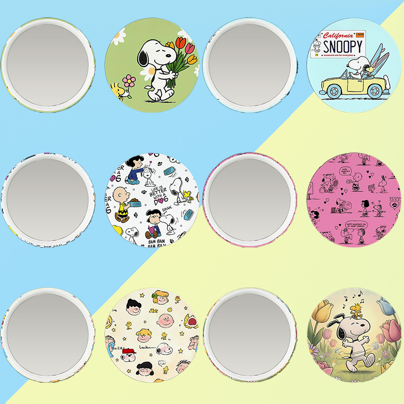 New Snoopys Badge Mirror Woman - Anime Girl Merchandise avaliação e preço