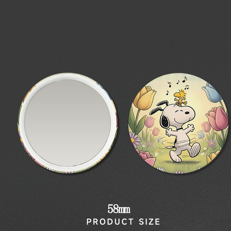 New Snoopys Badge Mirror Woman - Anime Girl Merchandise avaliação e preço