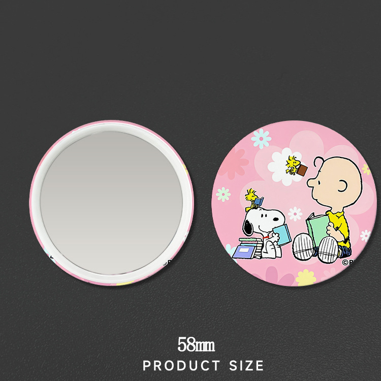 New Snoopys Badge Mirror Woman - Anime Girl Merchandise avaliação e preço