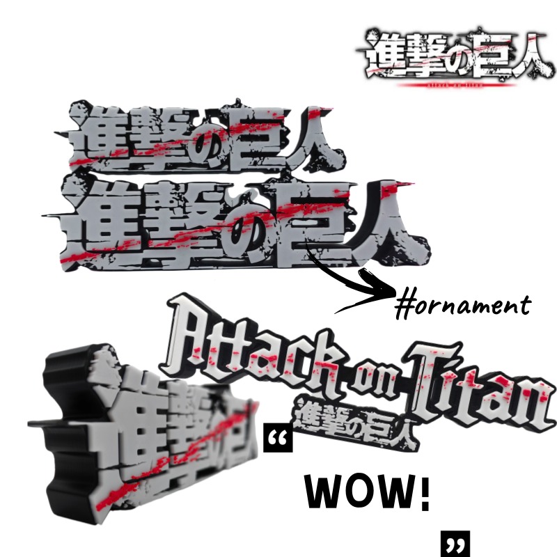Attack on Titan Anime Merchand - Anime Merchandise Logo avaliação e preço