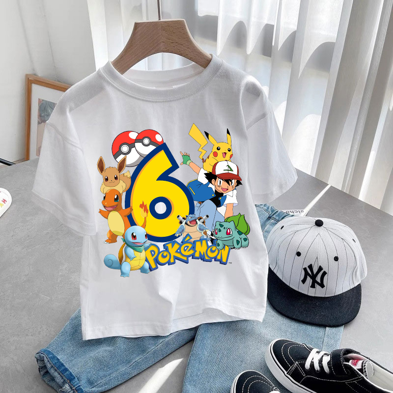 Anime Pokemons Kawaii T-shirts - Anime Girl Merchandise avaliação e preço