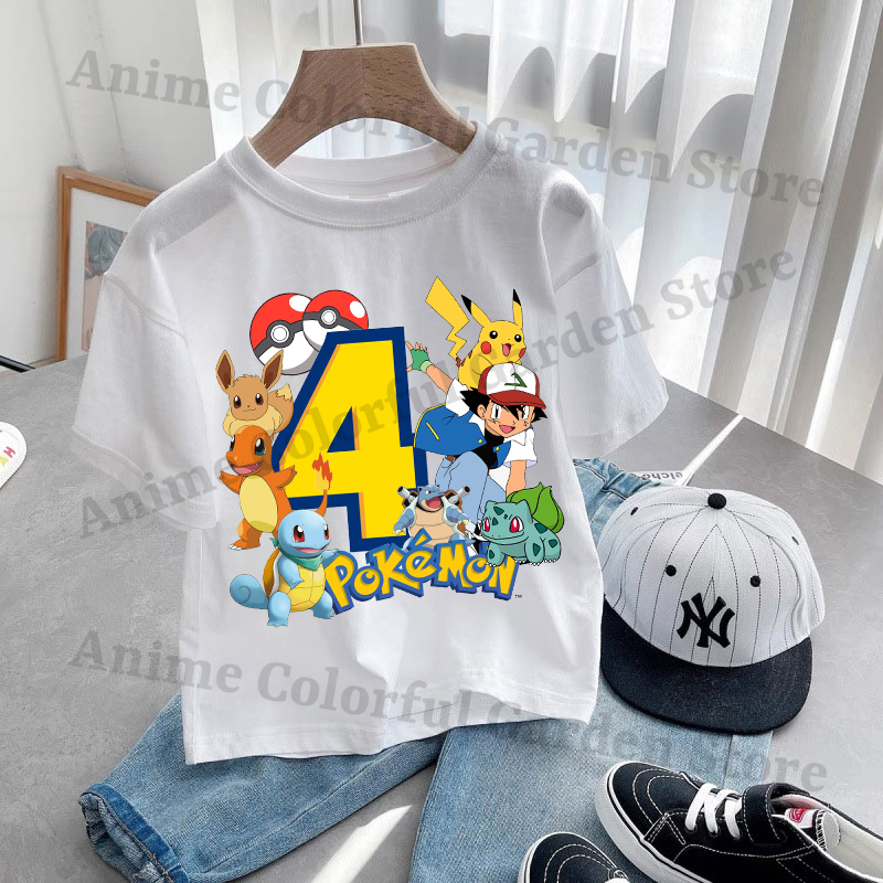 Anime Pokemons Kawaii T-shirts - Anime Girl Merchandise avaliação e preço