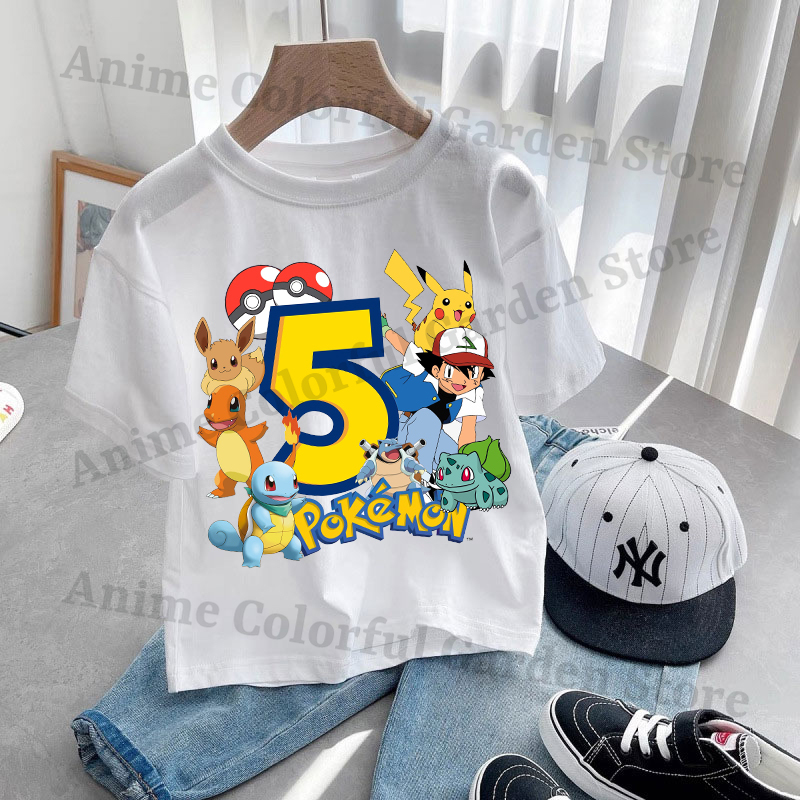 Anime Pokemons Kawaii T-shirts - Anime Girl Merchandise avaliação e preço
