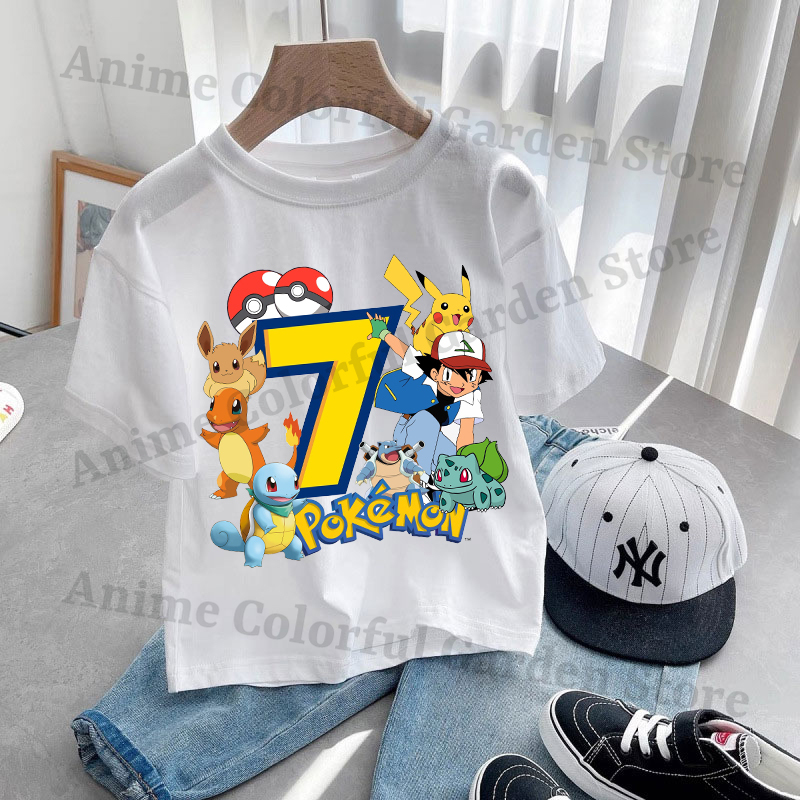 Anime Pokemons Kawaii T-shirts - Anime Girl Merchandise avaliação e preço