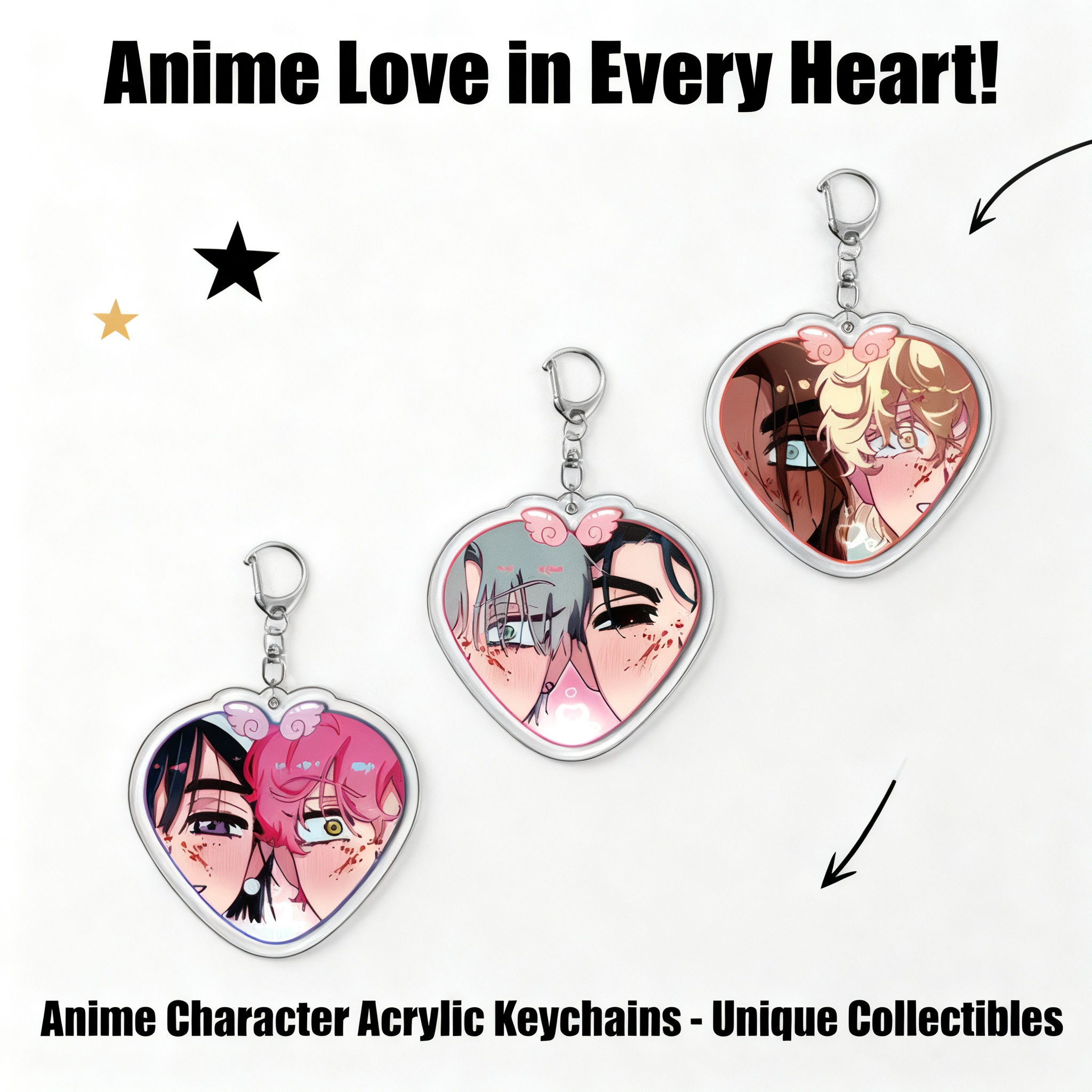 Sua Mizi Anime Keychain Backpa - Anime Merchandise Keychains avaliação e preço