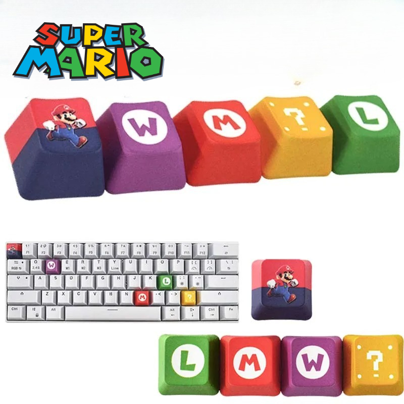 5pcs/lot Cartoon Keycaps Anime - Keycap Artisan Anime avaliação e preço