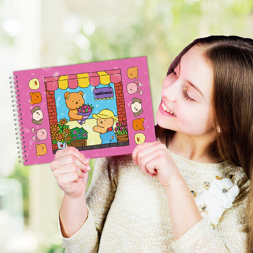 Adorable Bear Coloring Book Se - Sticker Sheet Set avaliação e preço