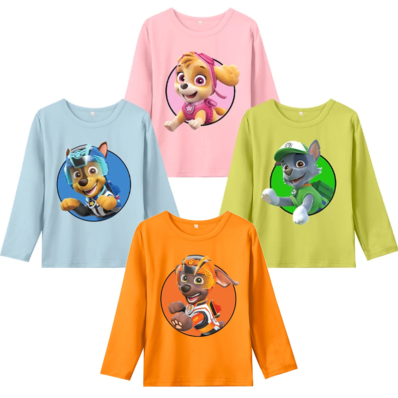 Paw Patrol Long-sleeved T-shir - Anime Girl Merchandise avaliação e preço
