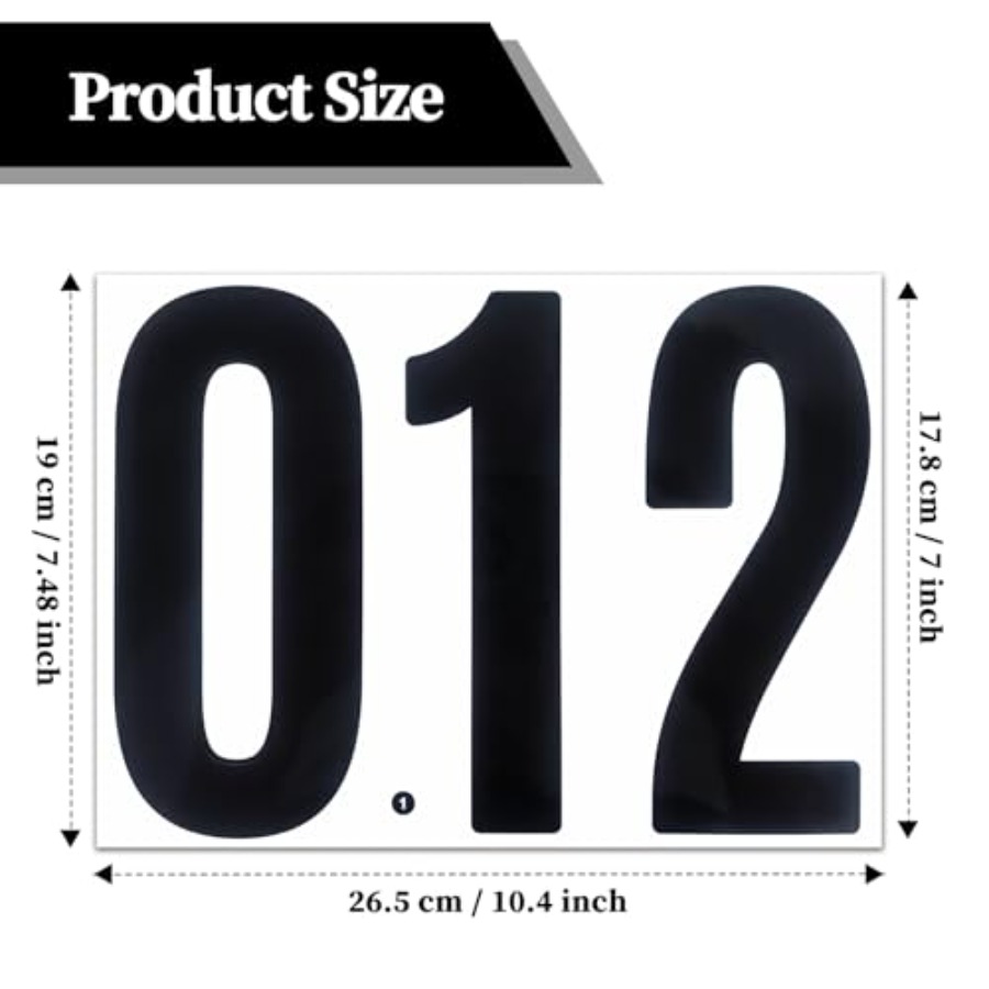 12 Sheets 7 Inch 0-9 Number St - Sticker Sheet Set avaliação e preço