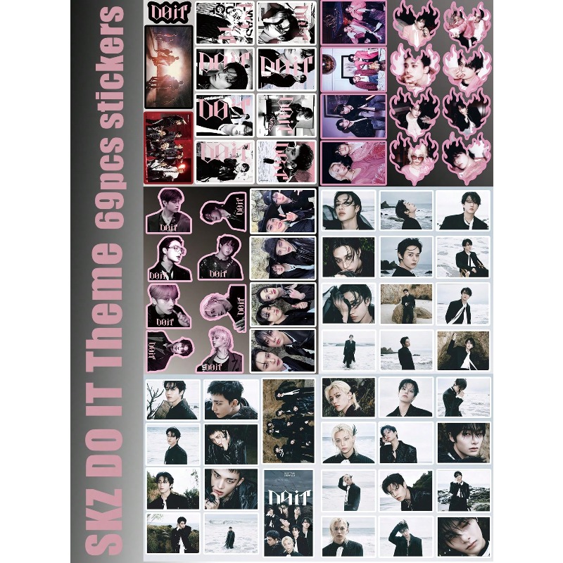 64pcs/65pcs/69pcs StrayKid,SK, - Sticker Sheet Set avaliação e preço