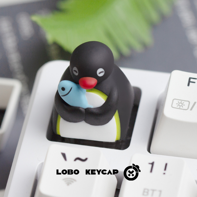 Cute Penguin Image Pingu Serie - Keycap Artisan Anime avaliação e preço