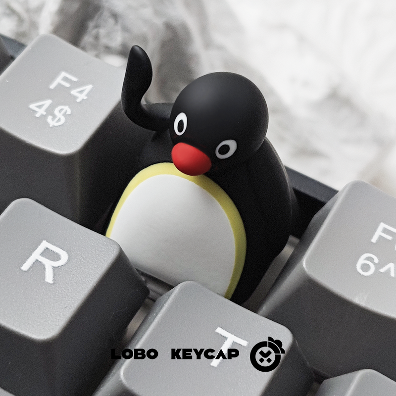 Cute Penguin Image Pingu Serie - Keycap Artisan Anime avaliação e preço