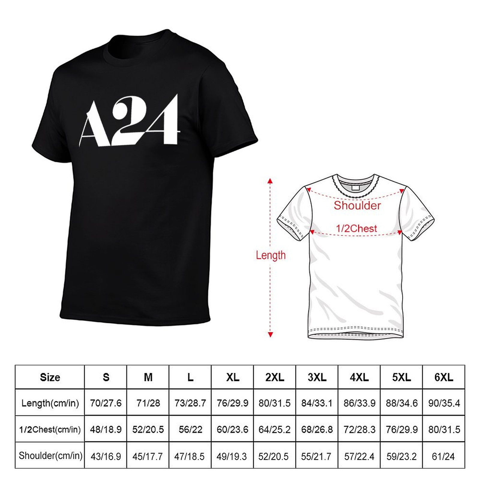 A24 logo Merchandise T-Shirt f - Anime Merchandise Logo avaliação e preço