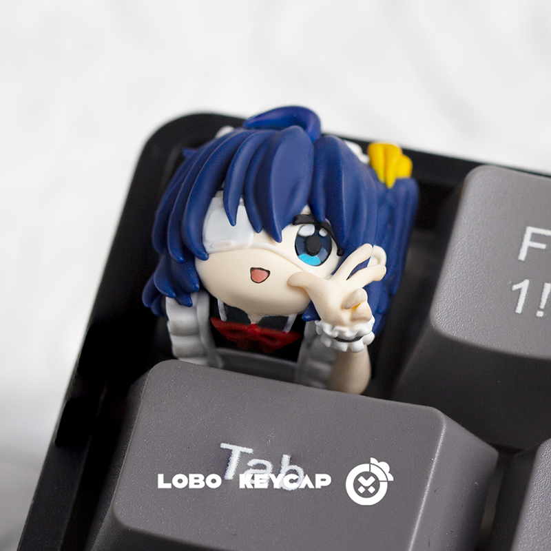 Lobo Keycap Rikka Takanashi An - Keycap Artisan Anime avaliação e preço