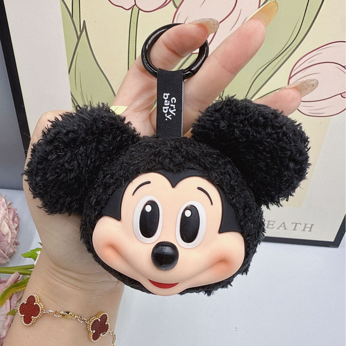 Mickey Minnie Plush Doll Keych - Anime Merchandise Keychains avaliação e preço