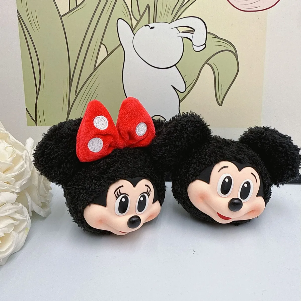 Mickey Minnie Plush Doll Keych - Anime Merchandise Keychains avaliação e preço