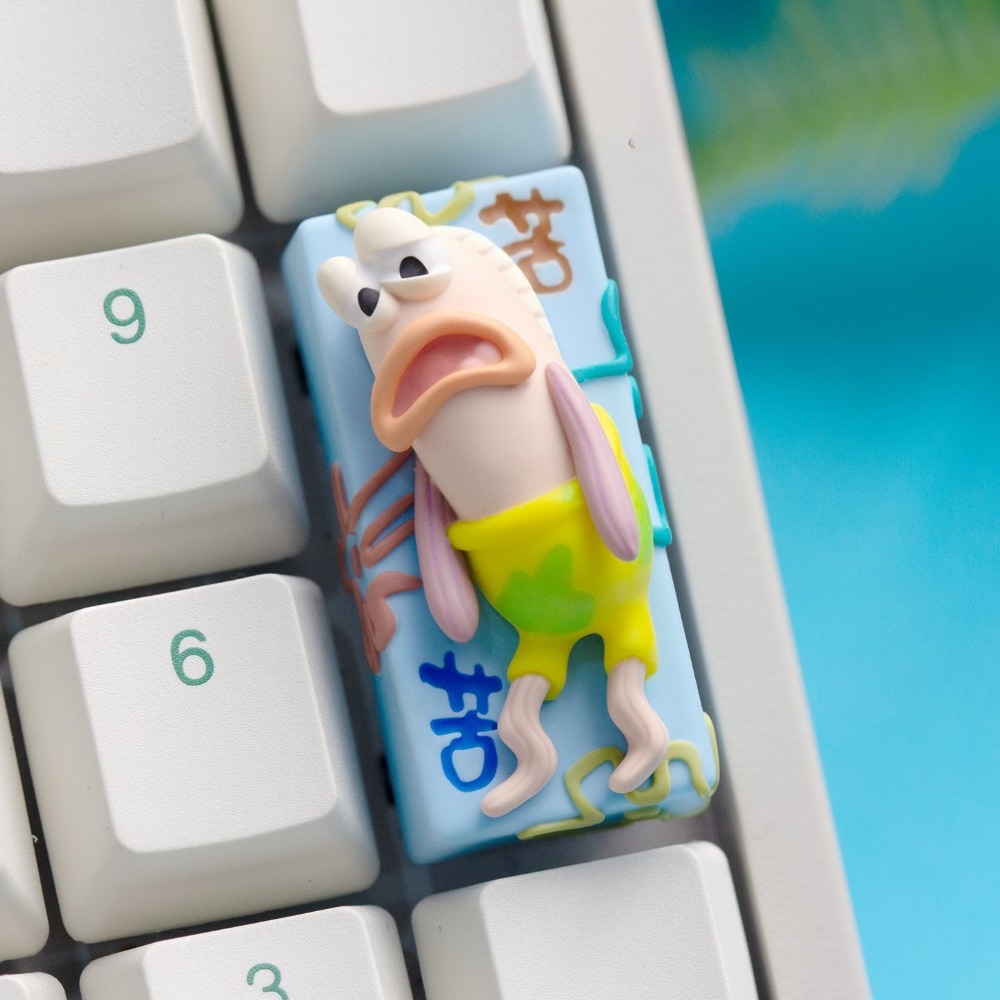 SpongeBob Sad Fish 2U Keycap - - Keycap Artisan Anime avaliação e preço