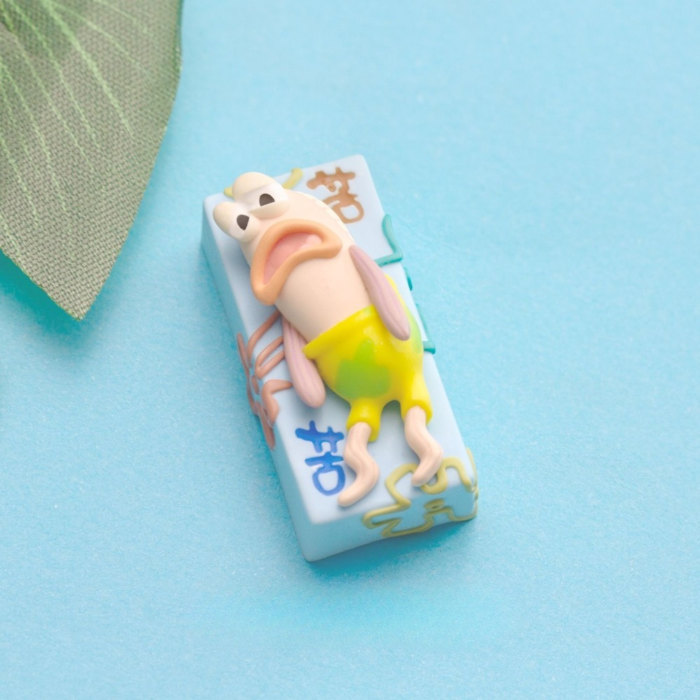 SpongeBob Sad Fish 2U Keycap - - Keycap Artisan Anime avaliação e preço
