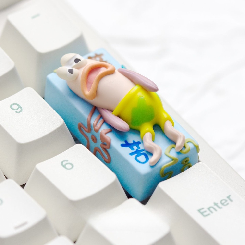 SpongeBob Sad Fish 2U Keycap - - Keycap Artisan Anime avaliação e preço