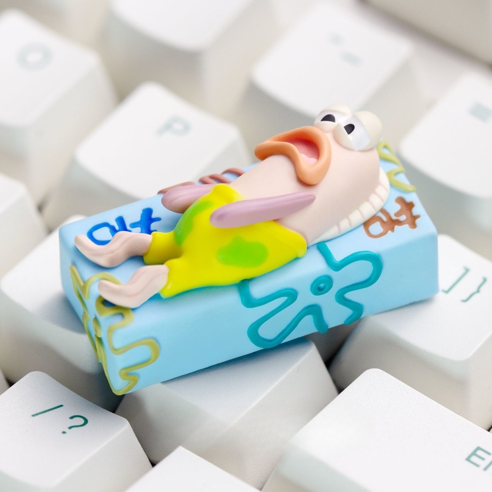 SpongeBob Sad Fish 2U Keycap - - Keycap Artisan Anime avaliação e preço
