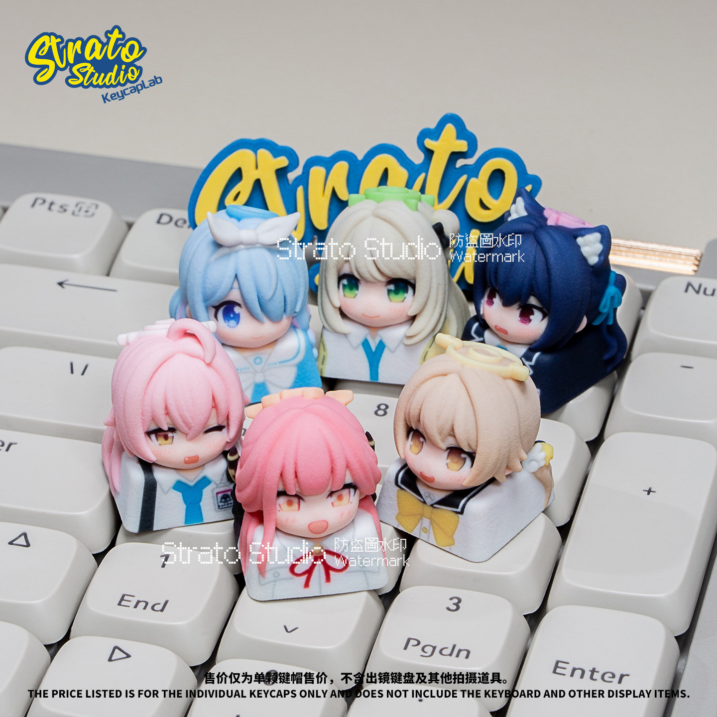 New Blue Archive Cartoon Anime - Keycap Artisan Anime avaliação e preço