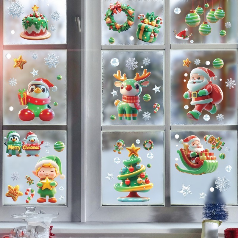 9 Sheets/set of Christmas Tree - Sticker Sheet Set avaliação e preço