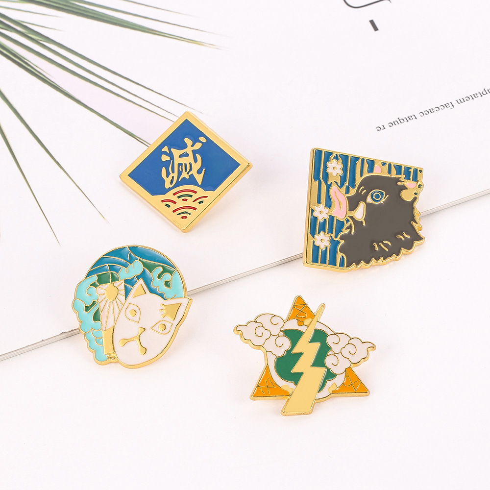 1pcs Anime Merchandise Pin Bad - Anime Merchandise Logo avaliação e preço