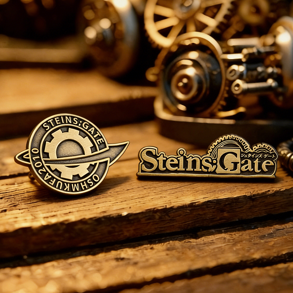 Steins;Gate Pin Anime Merchand - Anime Merchandise Logo avaliação e preço