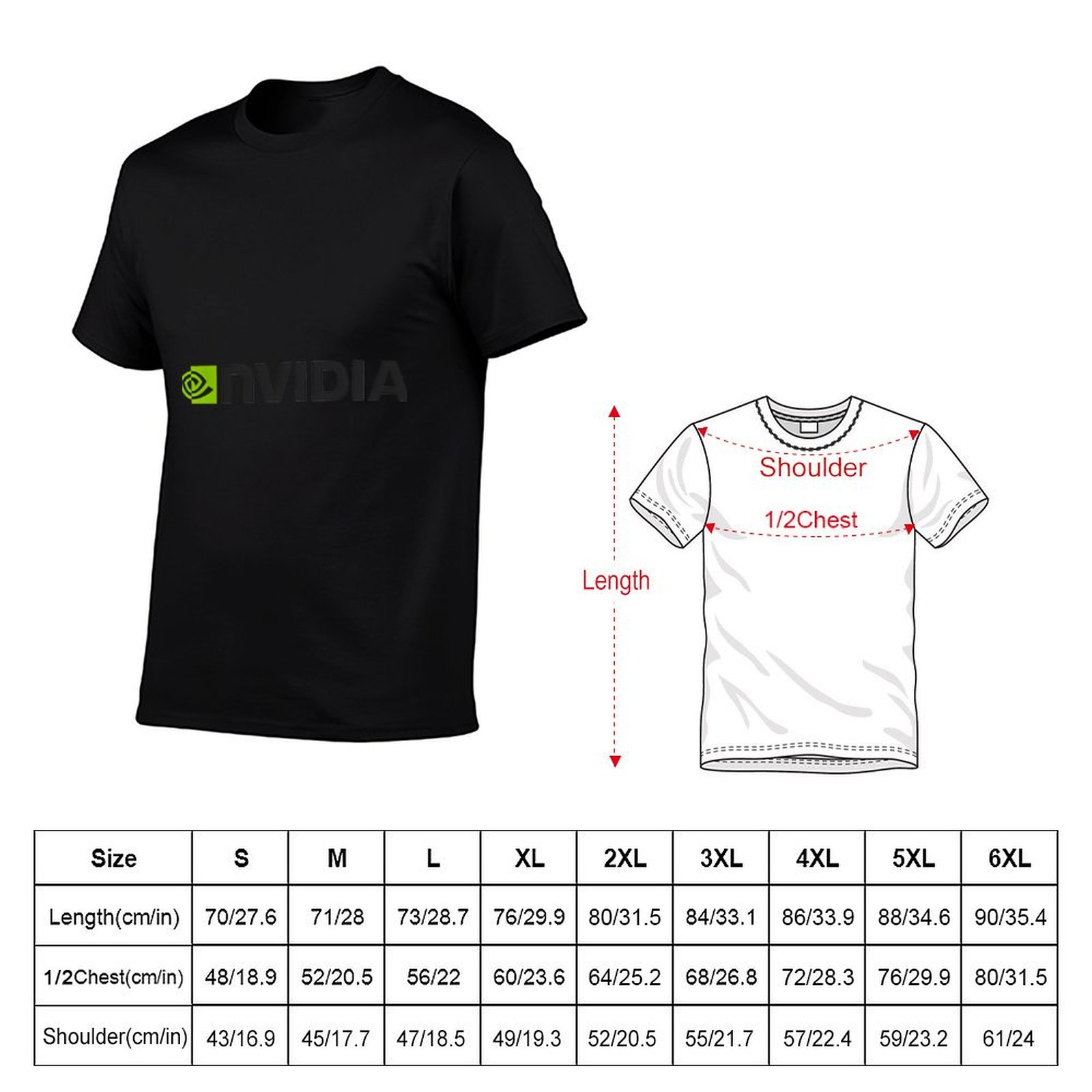 Nvidia Logo Merchandise T-Shir - Anime Merchandise Logo avaliação e preço