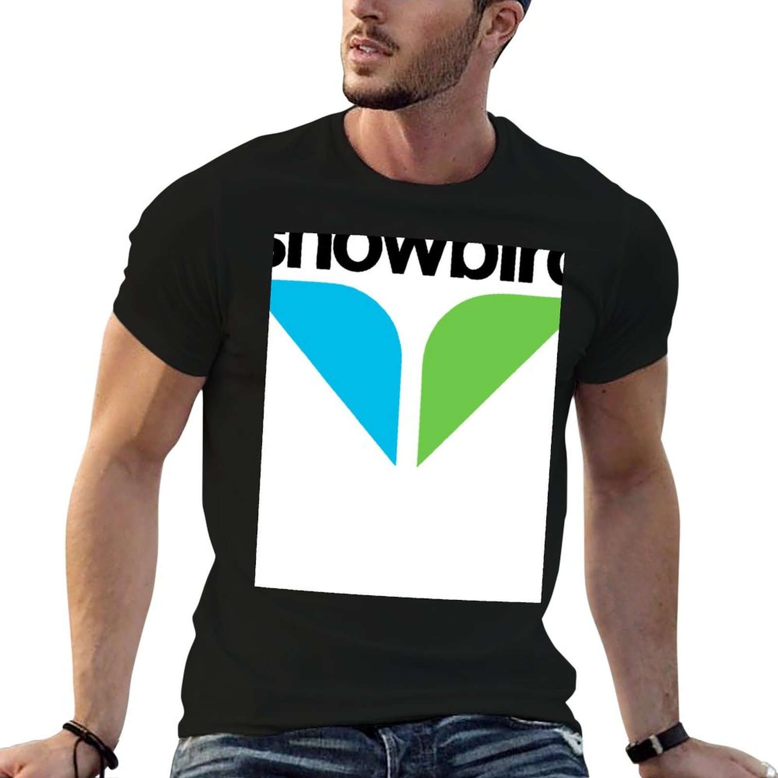 Snowbird Logo Merchandise T-Sh - Anime Merchandise Logo avaliação e preço