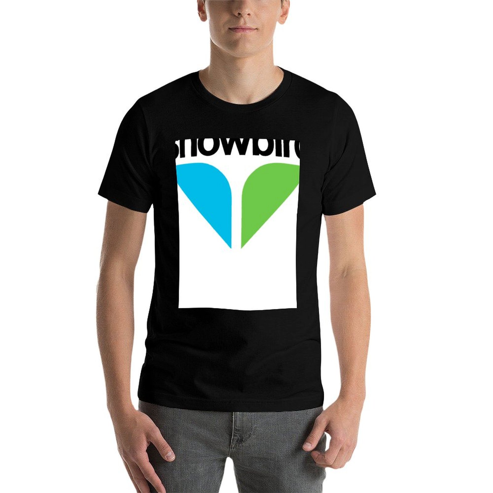 Snowbird Logo Merchandise T-Sh - Anime Merchandise Logo avaliação e preço
