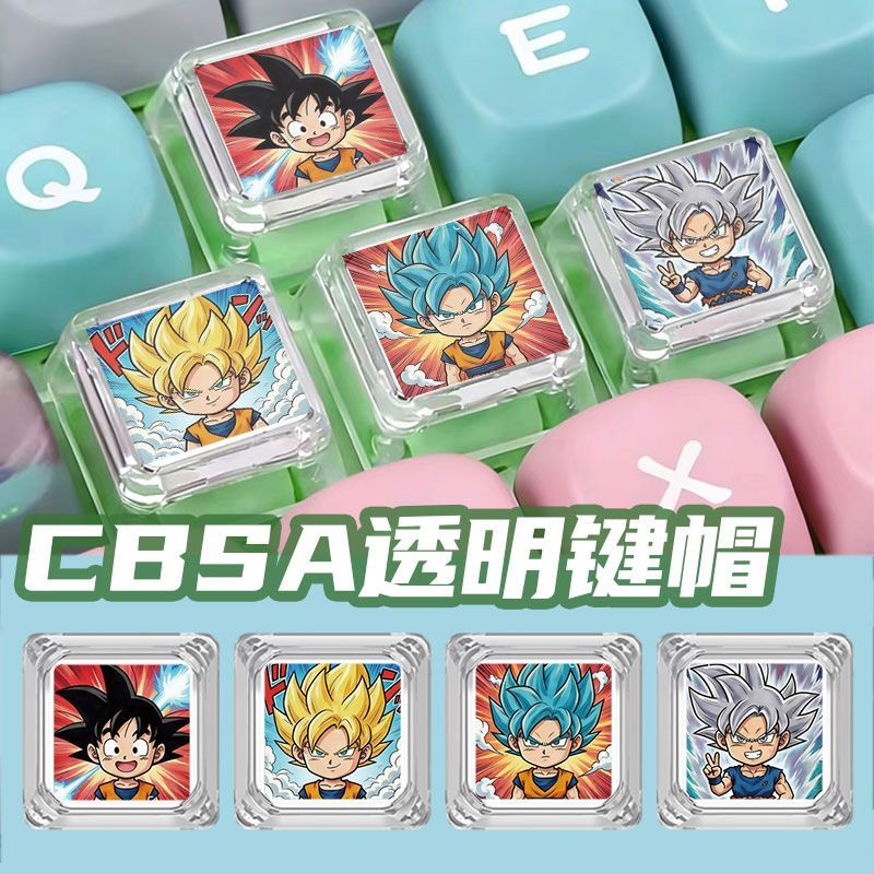 Dragon Ball Super Saiyan Carto - Keycap Artisan Anime avaliação e preço