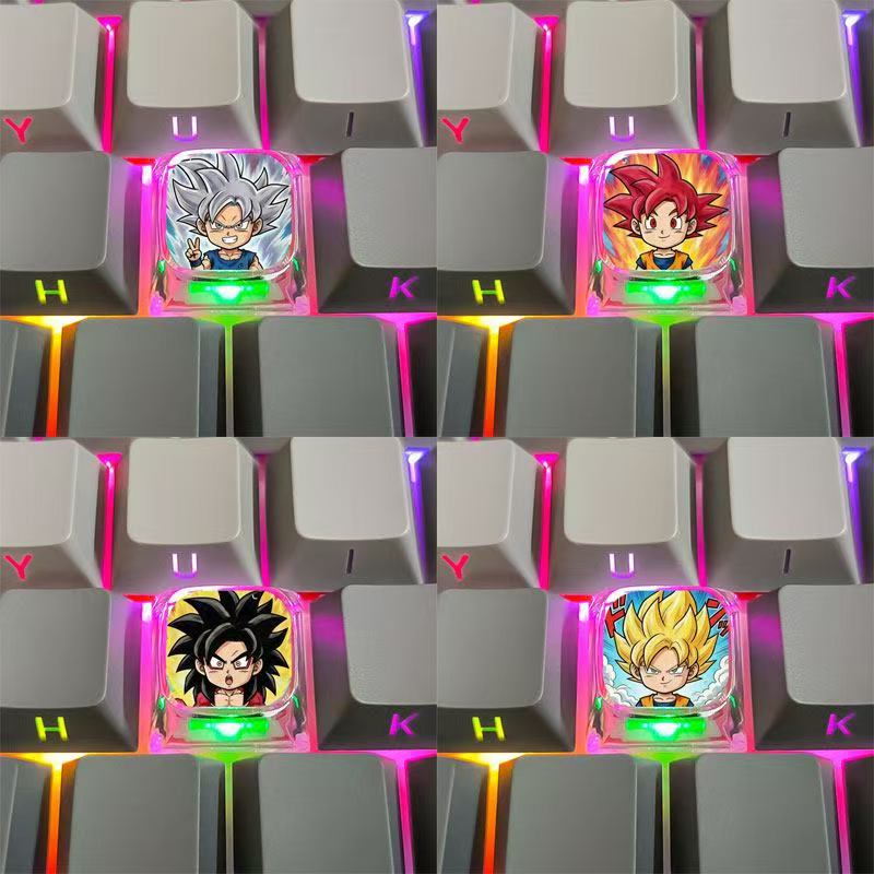 Dragon Ball Super Saiyan Carto - Keycap Artisan Anime avaliação e preço