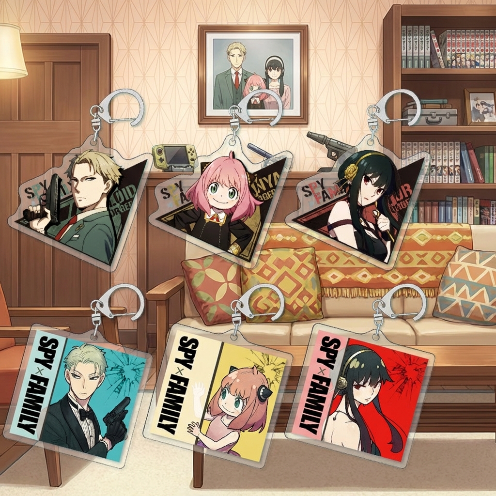 SPY×FAMILY Anya Keychain Acryl - Anime Merchandise Keychains avaliação e preço
