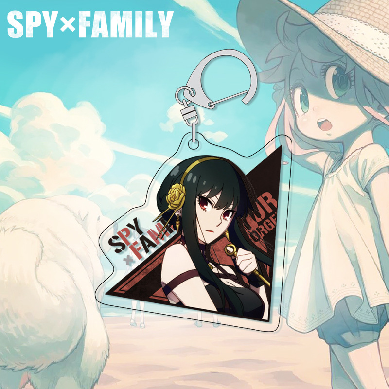 SPY×FAMILY Anya Keychain Acryl - Anime Merchandise Keychains avaliação e preço
