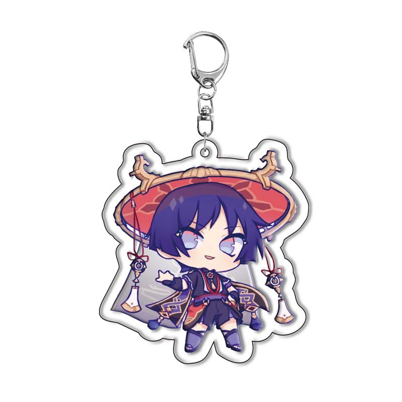 Genshin Impact Traveler Wander - Anime Merchandise Keychains avaliação e preço