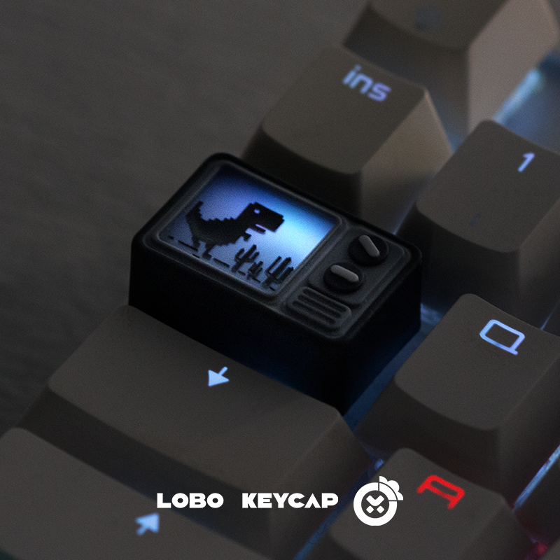Fashion Dinosaur TV Keycaps Li - Keycap Artisan Anime avaliação e preço