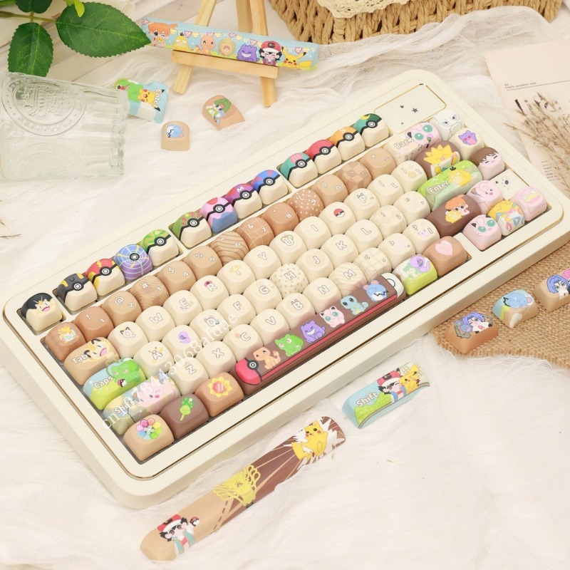 Anime Pokemon Keycaps MOA Heig - Keycap Artisan Anime avaliação e preço