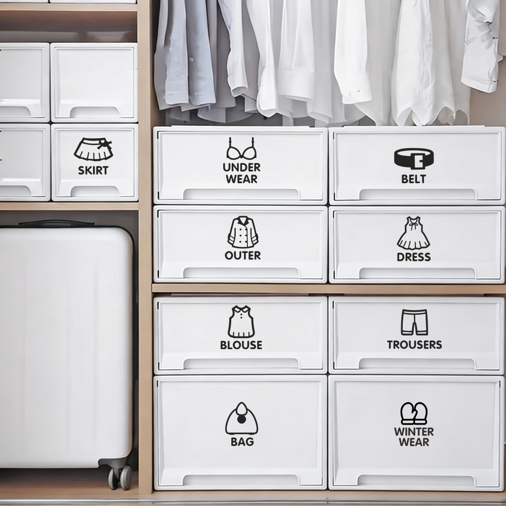 9 pcs/Sheet, Wardrobe Organize - Sticker Sheet Set avaliação e preço