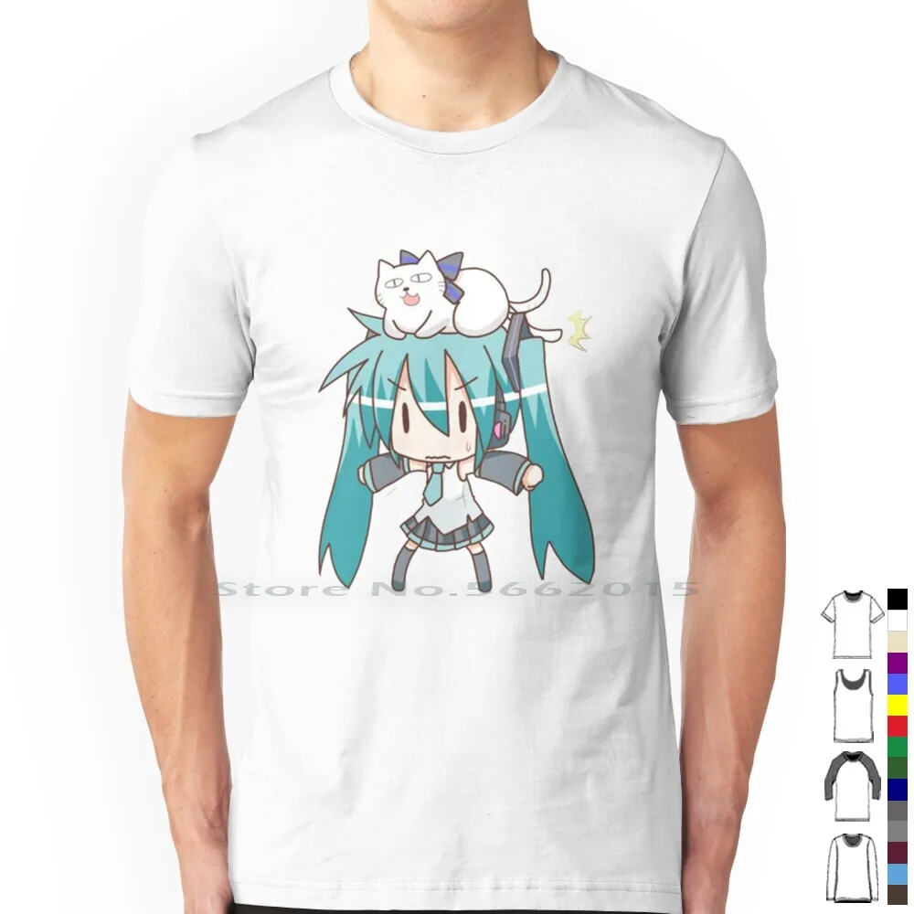 Miku T Shirt 100% Cotton Kawai - Anime Girl Merchandise avaliação e preço