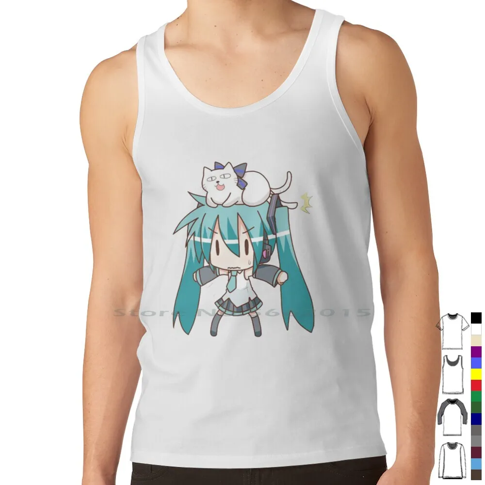Miku T Shirt 100% Cotton Kawai - Anime Girl Merchandise avaliação e preço