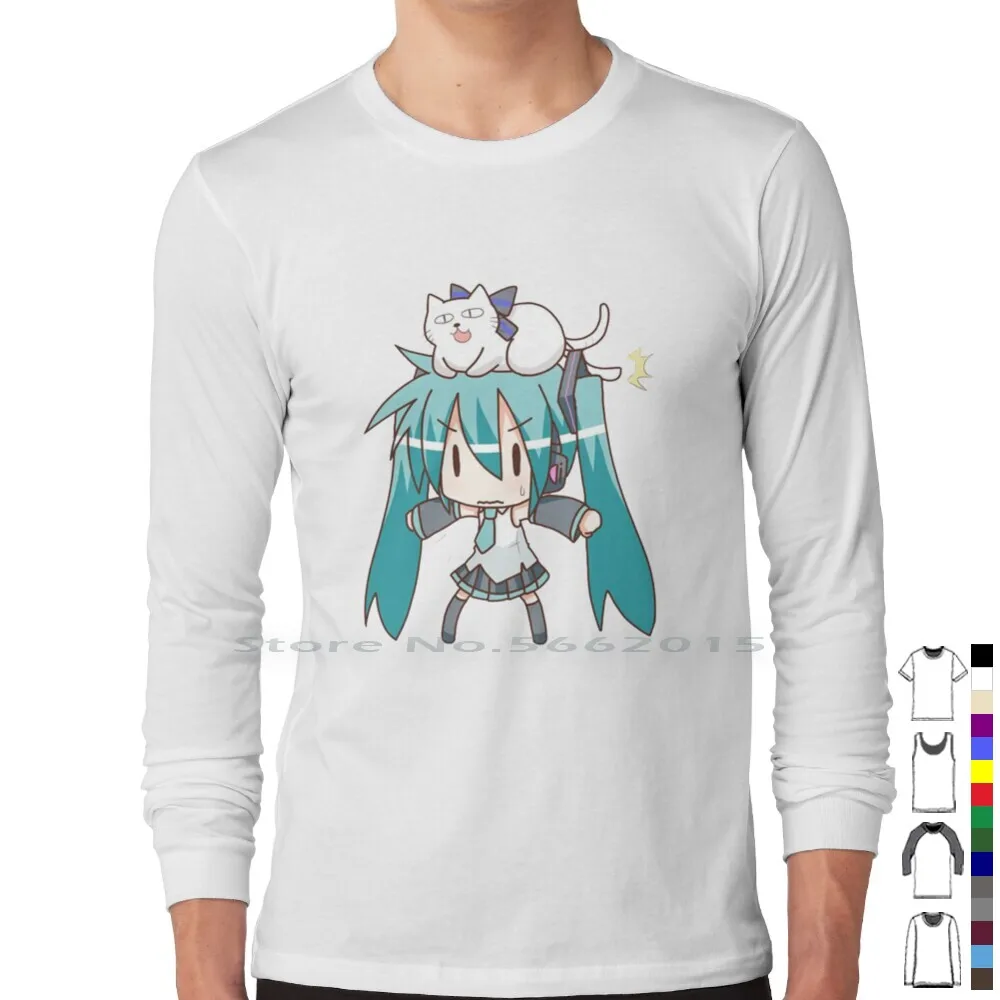 Miku T Shirt 100% Cotton Kawai - Anime Girl Merchandise avaliação e preço