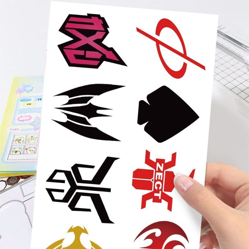 60 Sheets Kamen Rider Logo Sti - Sticker Sheet Set avaliação e preço