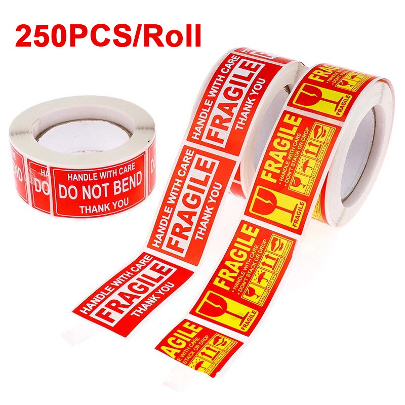 250PCS Fragile Stickers Handle - Sticker Sheet Set avaliação e preço